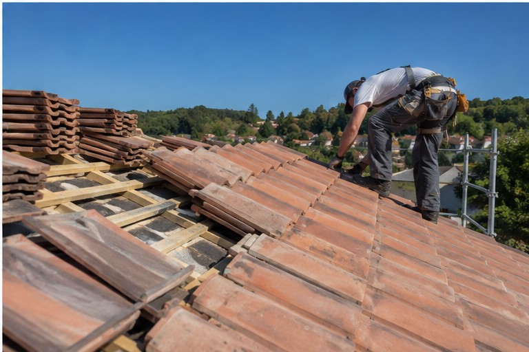 Couvreur à Barret - chantier toiture 4